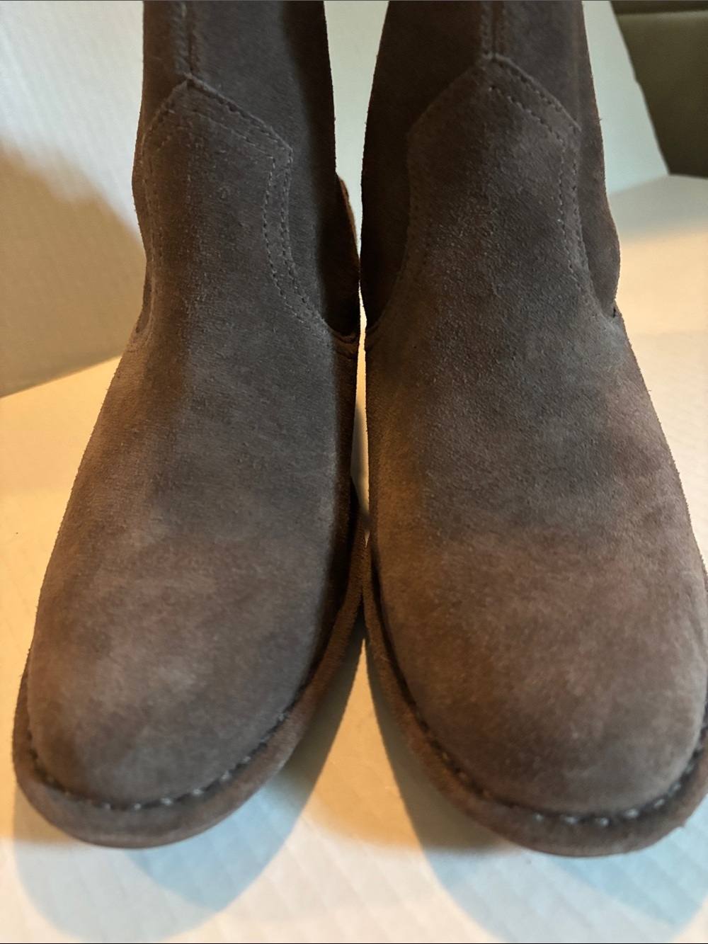 Ugg New without Box Women’s Suede Ankle Boots in Dark Brown Size 8.5 - Picture 2 of 6